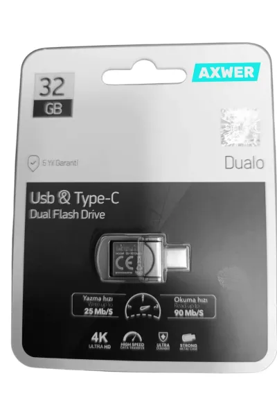 32GB Usb Type-C Bellek USB3.0