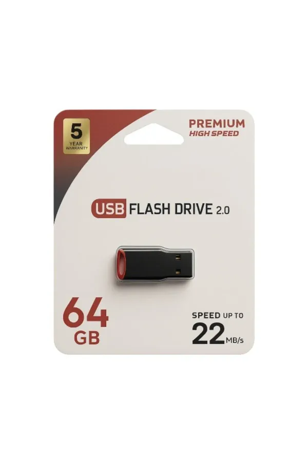 64GB Usb Bellek USB2.0 — Siyah