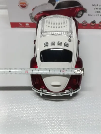 KlasikAraba Müzik Çalar Bluetooth Hoparlör Usb Müzik Çalar Tf Aux Sd kart Giriş Fm Radyo Koyu Kırmızı