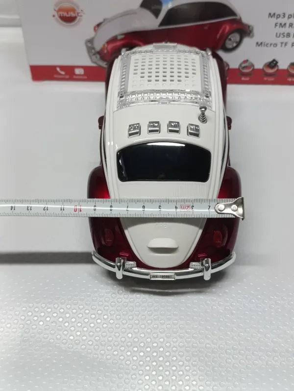 KlasikAraba Müzik Çalar Bluetooth Hoparlör Usb Müzik Çalar Tf Aux Sd kart Giriş Fm Radyo Koyu Kırmızı