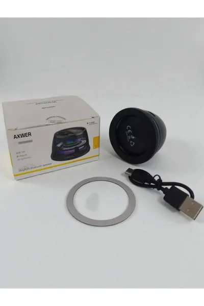 Bluetooth Hoparlör Mini Manyetik Mıknatıslı Kablosuz Speaker Ses Bombası