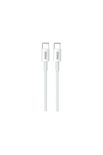 Phixi Basic CB412T Type-C to Type-C USB Şarj Kablosu