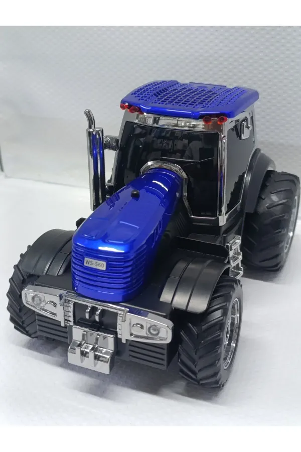 TRAKTÖR ŞEKLİNDE BLUETOOTH HOPARLÖR ŞARJLI KABLOSUZ SPEAKER FM SD KART USB — Lacivert
