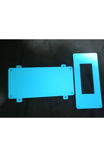 Arduino genel amaçlı proje kutusu arduino mega ve diğerlerine uygun çift kapaklı mavi renk 175×80×35 mm