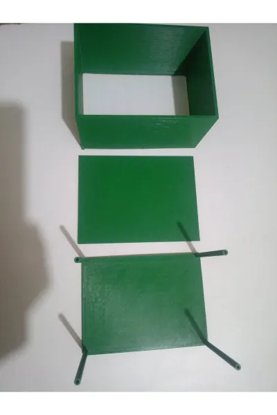 Elektronik plastik proje kutusu yeşil 130×95×75 mm
