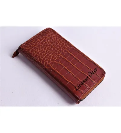 KİŞİYE ÖZEL CROCO MODEL TABA TELEFON BÖLMELİ CÜZDAN