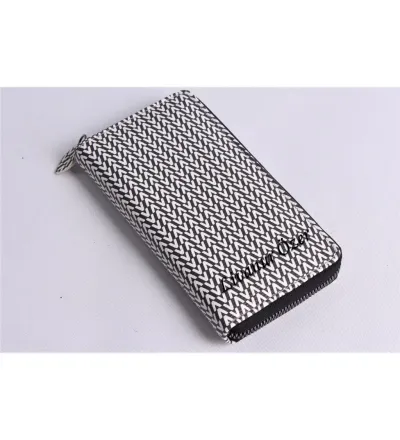 KİŞİYE ÖZEL V MODEL SİYAH TELEFON BÖLMELİ CÜZDAN