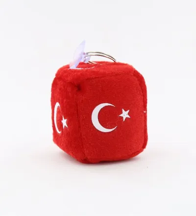 TÜRK BAYRAK TEMALI VANTUZLU ANAHTARLIK