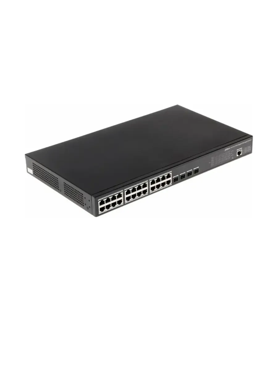 24 portlu PoE switch