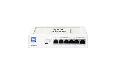 WK-PS206 4 PORT MEGABİT+ 2 PORT MEGABİT UPLİNK POE SWİTCH