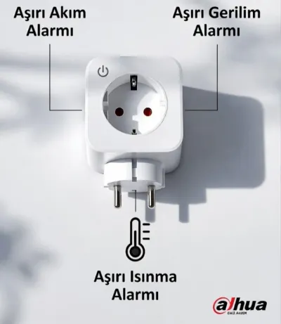 ICS1-W2(868) AKILLI PRİZ 16AMPER Aşırı akım, aşırı gerilim ve aşırı ısınma alarmı