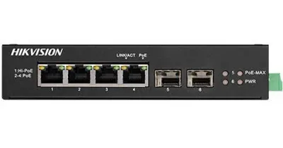 HIKVISION SWITCH POE GIGABIT STANDART 4 PORT DS-3T0506HP-E/HS