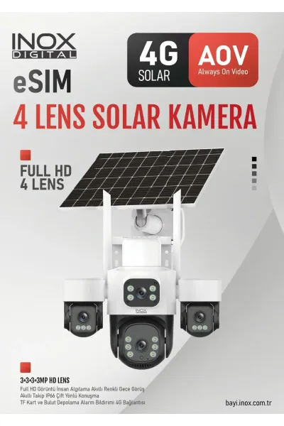 -X14 4LENS E-SİM SOLAR KAMERA