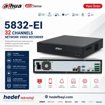 DH-NVR5832-EI 32 CHANNELS NETWORK VİDEO RECORDER