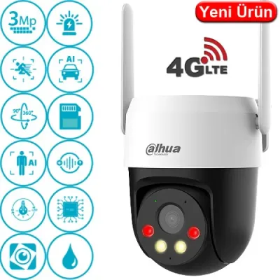 DAHUA DH-P5AE-PV-4G 5MP DUAL LİGHT SESLİ 4G MİNİ PT KAMERA