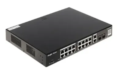 RUIJIE RG-ES220GS-P, 20-Portlu Gigabit Akıllı Bulut (Cloud) Yönetilen PoE Anahtarı