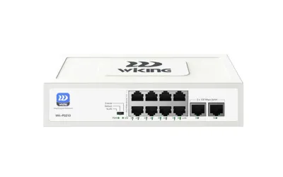 WK-PS210 8 PORT MEGABİT + 2 PORT MEGABİT UPLİNK POE SWİTCH