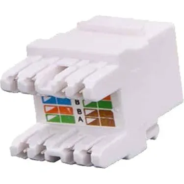 CAT6 UTP KEYSTONE JACK 180 DERECE