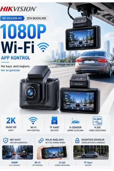 Hikvision AE-DC4328-K5 Ön ve Arka Araç Kamerası Seti