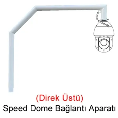 TRK-1010-X-Parapet (Direk Üstü) Metal Speed Dome Uzatma Aparatı