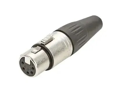 CP-3FD-XLR DİŞİ PLASTİK KAP-SİYAH