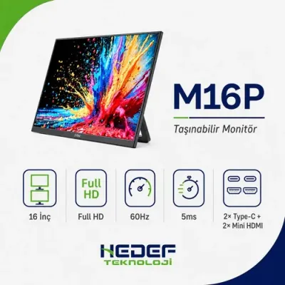 ttec M16P 16” FHD taşınabilir FHD monitör