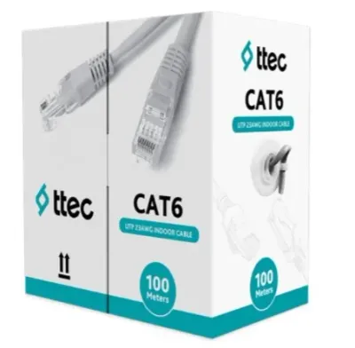 ttec KBL-CAT6-23CCA/IN100G İç Mekan – 100m Gri