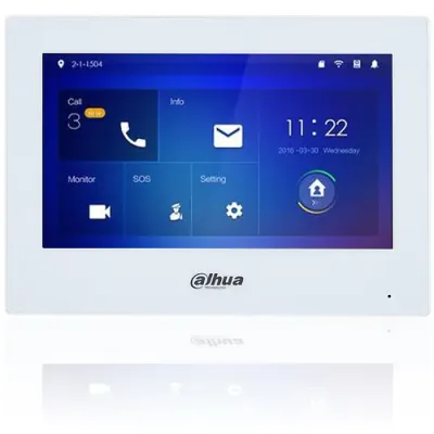 VTH2621GW-P 7″ TFT Kapasitif Dokunmatik Ekran, 1024 × 600. Beyaz