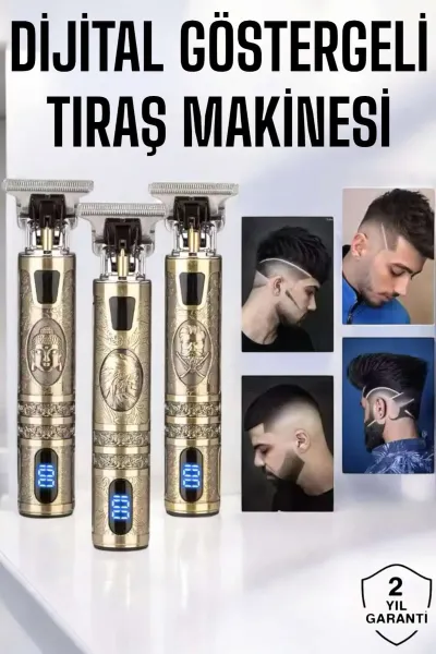 Tıraş Makinesi Çizik Tıraş Paslanmaz Çelik Uzun Ömürlü Şarjlı