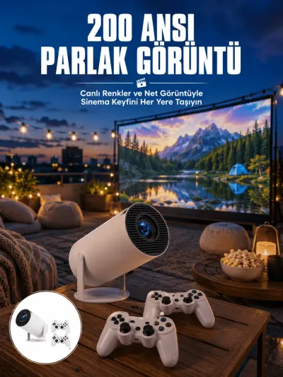 Full HD 8 GB Ayaklı Çift Kollu 4K Video Oyun Konsolu Taşınabilir Yeni Nesil