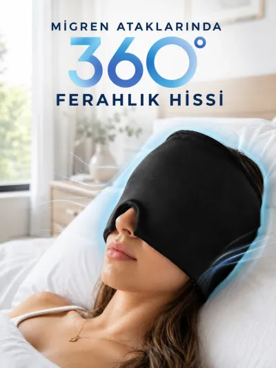 360° Jel Kompres Başlığı Soğuk ve Sıcak Kullanıma Uygun Rahatlatıcı Göz Maskesi