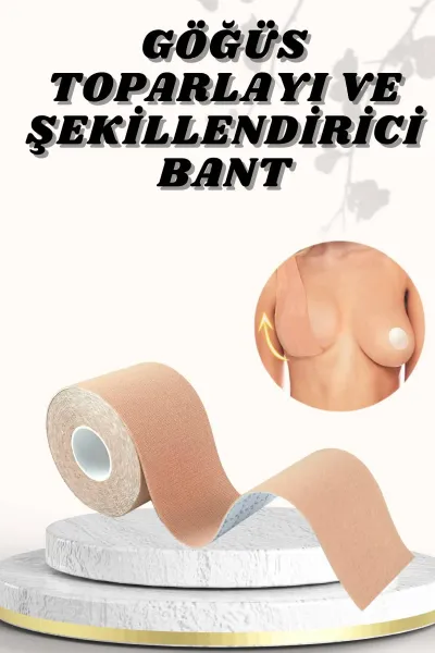 Göğüs Bandı Toparlayıcı ve Şekillendirici Tere ve Suya Dayanıklı Esnek Yapılı Hassas Ciltlere Uygun