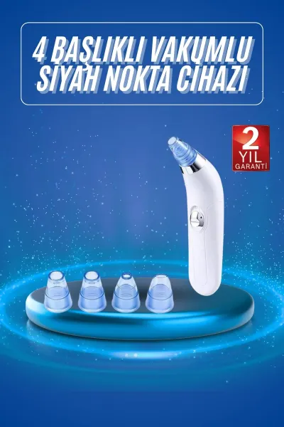 Vakumlu Siyah Nokta Ve Yüz Temizleme Cihazı 4 Başlıklı