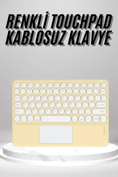 Touchpad Uyumlu Bluetooth Klavye Slim Kablosuz Wifi Q Klavye