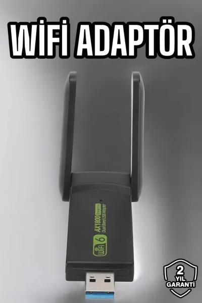 Wifi Adaptör Çift Bantlı Kablosuz Wifi Adaptörü