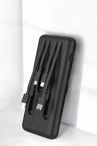 Hızlı Şarj Dijital Göstergeli Powerbankli Çoklu Şarj Özelliği