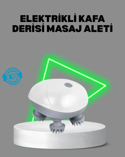Elektrikli Kafa Derisi Masaj Aleti Islak ve Kuru Kullanım