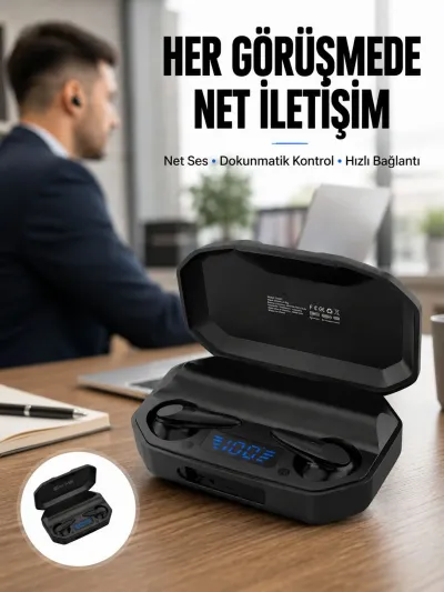 Çağrı Cevaplayabilen Akıllı Saat 5.2 Bluetooth Bağlantılı Kulaklık Yeni Nesil