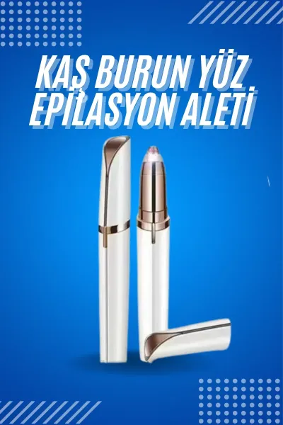 Tüy Kıl Alma Kaş Bıyık Unisex Yüz Bakım Epilasyon Aleti Pilli