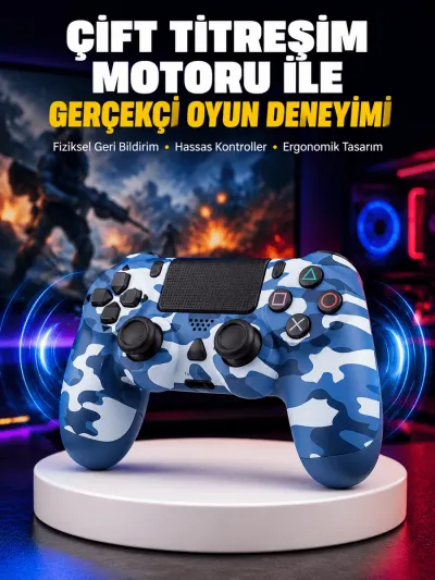 Titreşim Motorlu Oyun Kolu – Gerçekçi Geri Bildirim ve Etkileşim