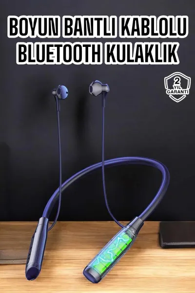 Yeni Nesil Bluetooth Kulaklık Kablolu Kulak İçi Dijital Göstergeli