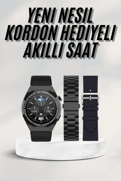 En Çok Tercih Edilen Akıllı Saat Amoled Ekran Nabız Sensörü GPS Uyumlu Adımsayar