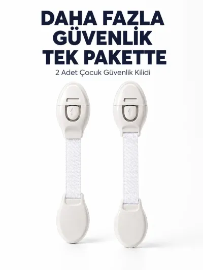 2 Adet Güçlü Yapışkanlı Çocuk Güvenlik Kilidi