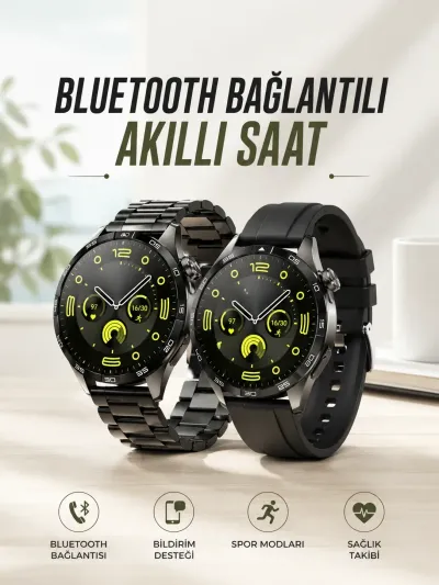 Akıllı Saat Sesli Görüşme, NFC Uyumlu, Bildirim Görme ve Uyku ve Sağlık Takibi