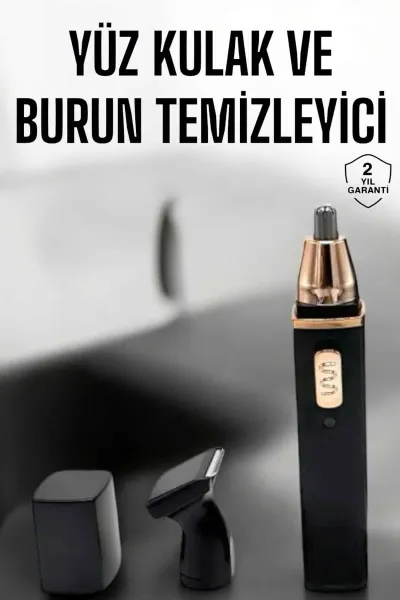 Seyahat Tipi Mini Taşınabilir Siyah Burun Kulak Yanak Kıl ve Tüy Temizleme Makinesi