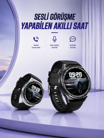 GT8 AKILLI SESLİ GÖRÜŞME YAPABİLEN SAAT