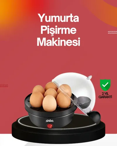 7 Yumurtalık Buharlı Yumurta Pişirme Cihazı Otomatik Kapanma Özellikli