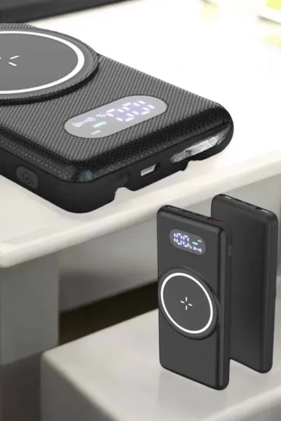 Powerbank Taşınabilir 10.000 Mah Hızlı Şarj Dijital Göstergeli
