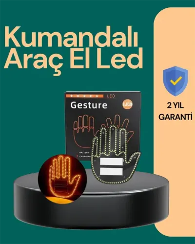 Kablosuz Kumandalı LED Jest Işığı – 3 Modlu Araba Arkası Mesaj Işığı, 203 LED ile Yüksek Parlaklık