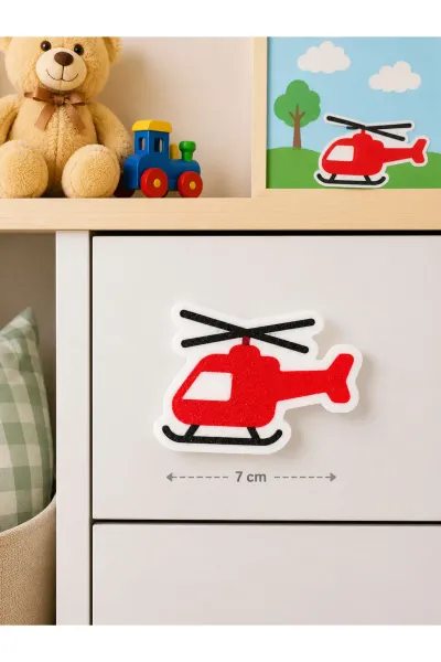 Çocuk Odası Dolap Kulpu 7cm (1 ADET) ARAÇLAR TRAKTÖR - KAMYON - TREN - UÇAK -BİSİKLET - GEMİ - DOZER - ARABA - HELİKOPTER - EKSKAVATÖR